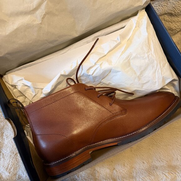 NIB Cole Haan Mens Dress Casual Shoes Leather Manmade Dark Brown 10.5 Medium main image 6